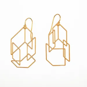 #1 earrings gold