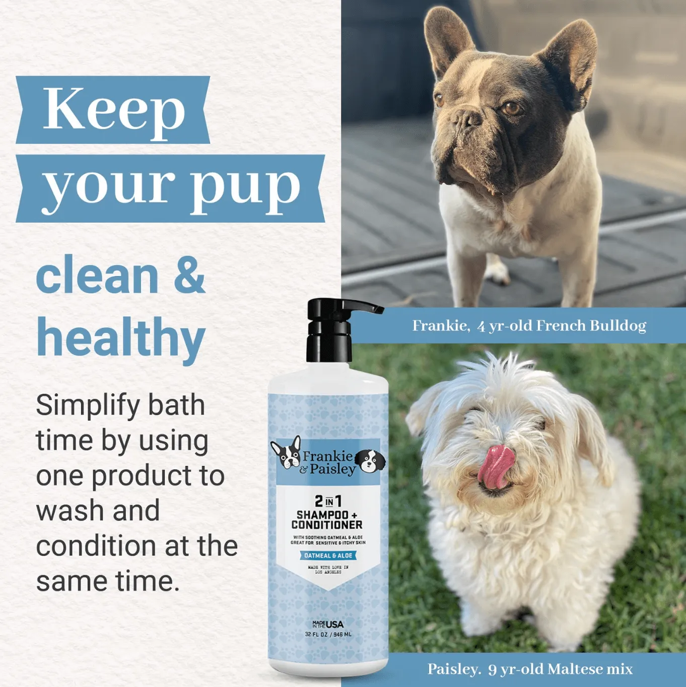 2-in-1 Shampoo   Conditioner Oatmeal & Aloe - 32oz