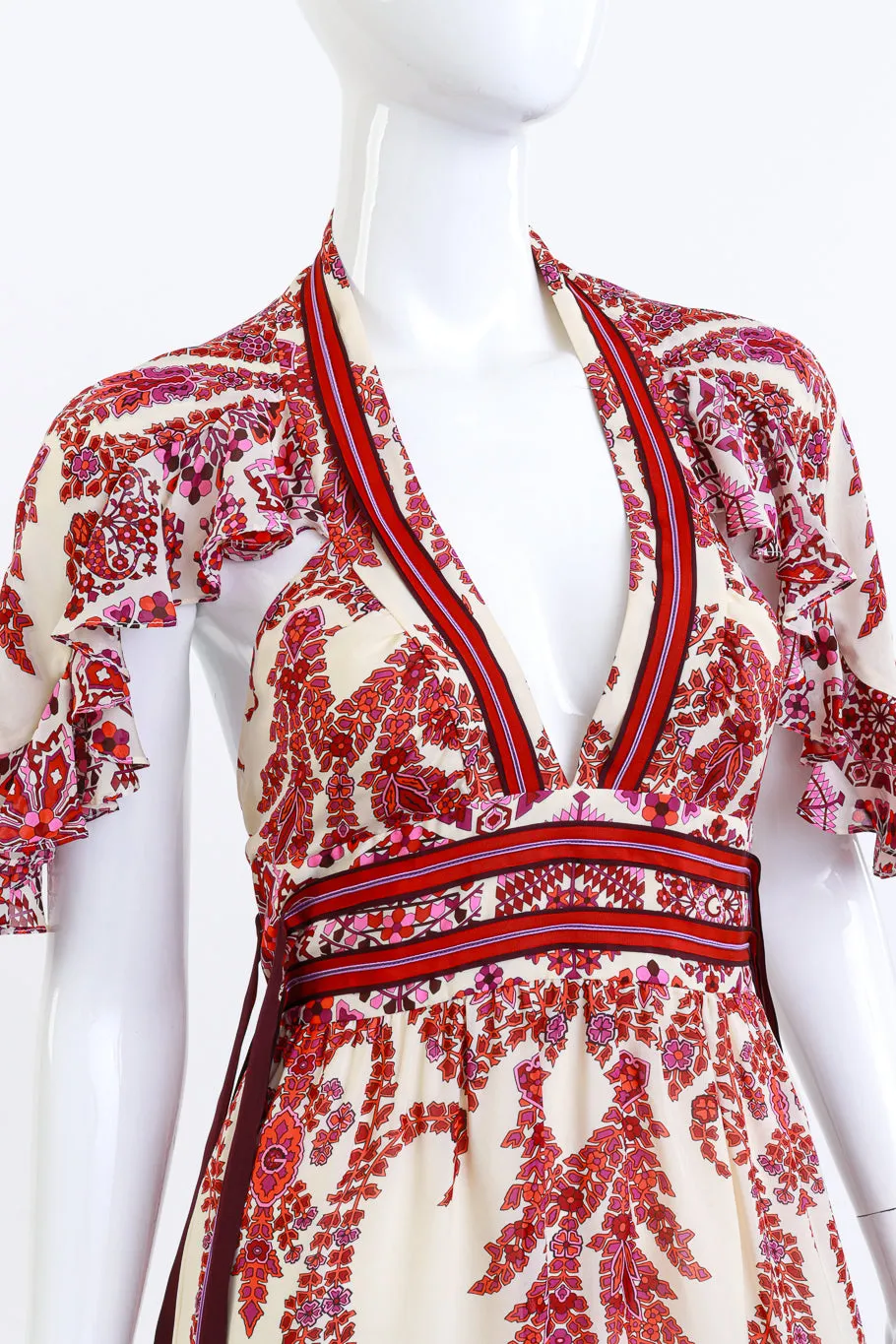 2007 S/S Ribbon & Ruffle Mini Dress