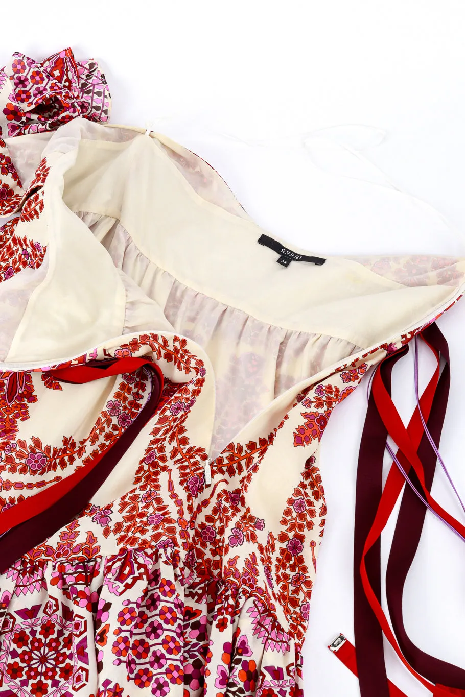 2007 S/S Ribbon & Ruffle Mini Dress