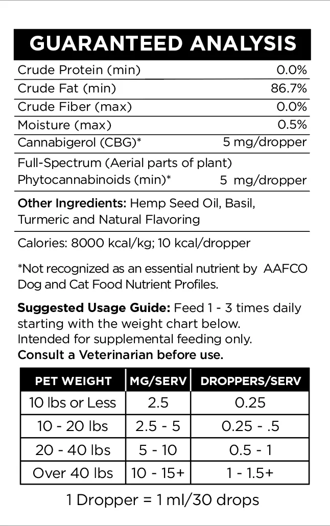 300mg Small Pet Mobility Tincture