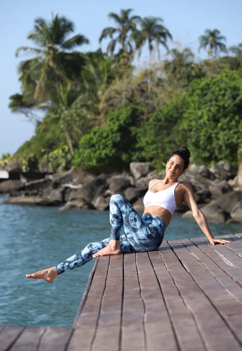 7/8 Eco Legging Aqua Flow