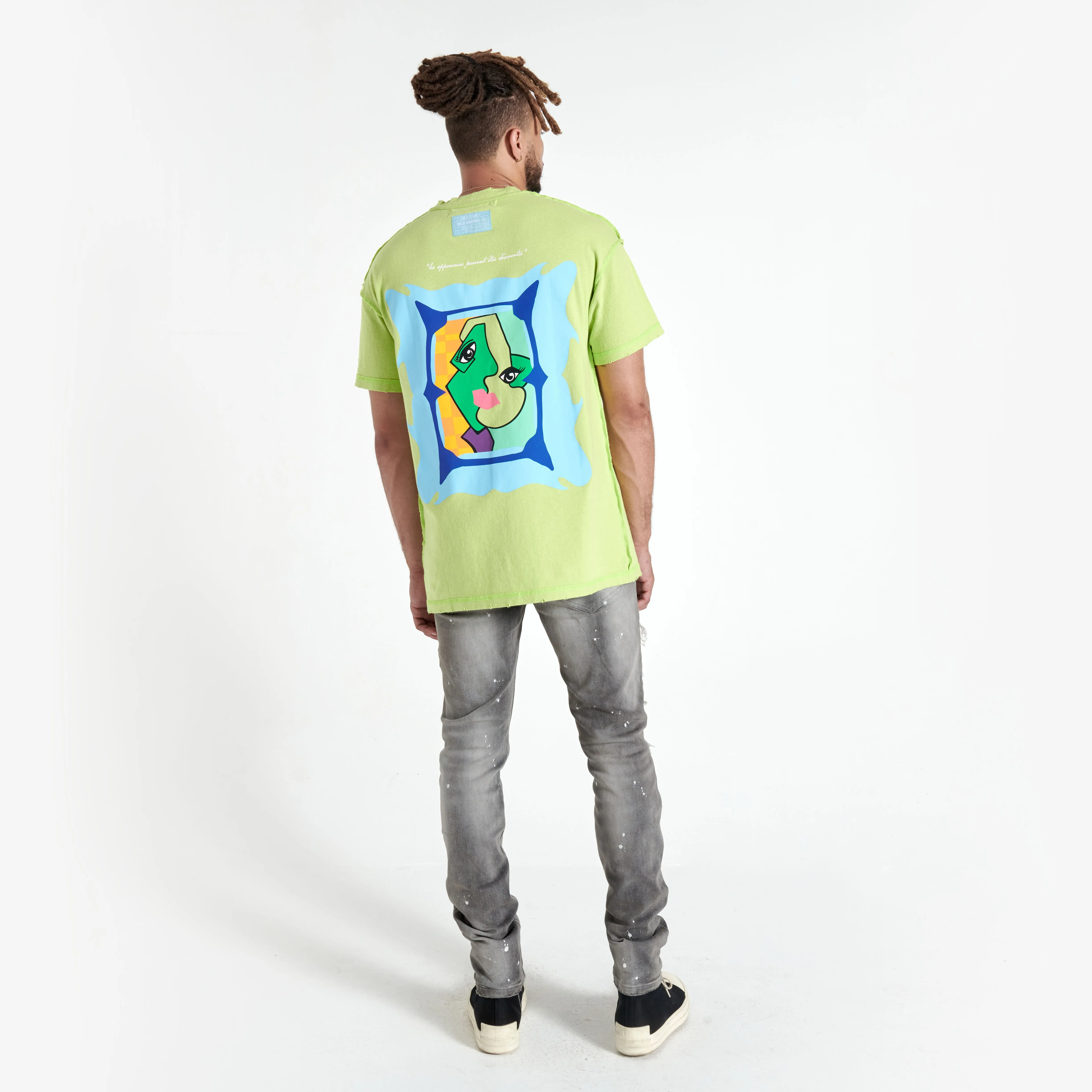 ABSTRACT TEE (SAGE)