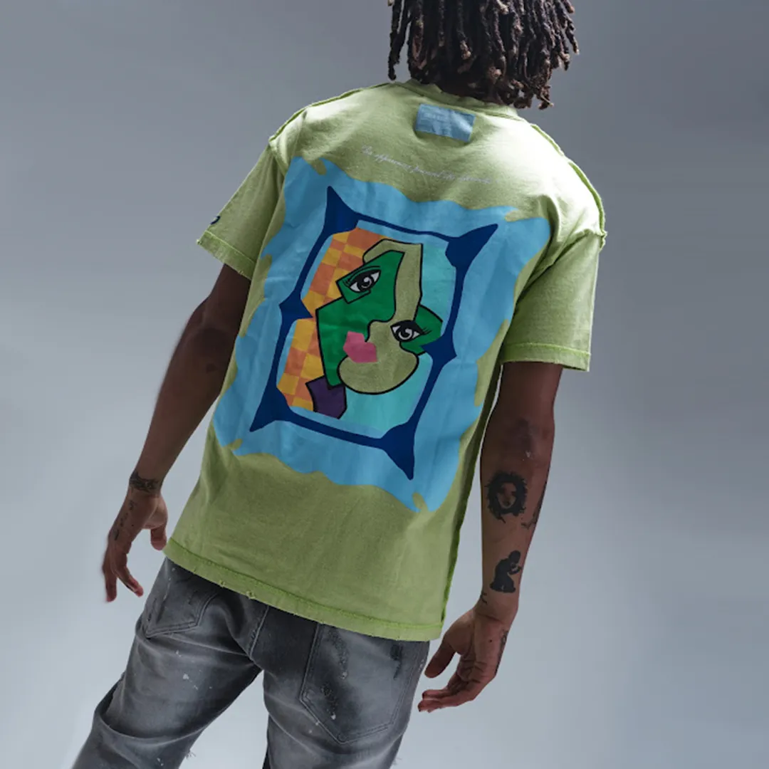 ABSTRACT TEE (SAGE)
