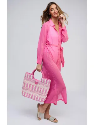 Adanna Shirt Dress In Pink