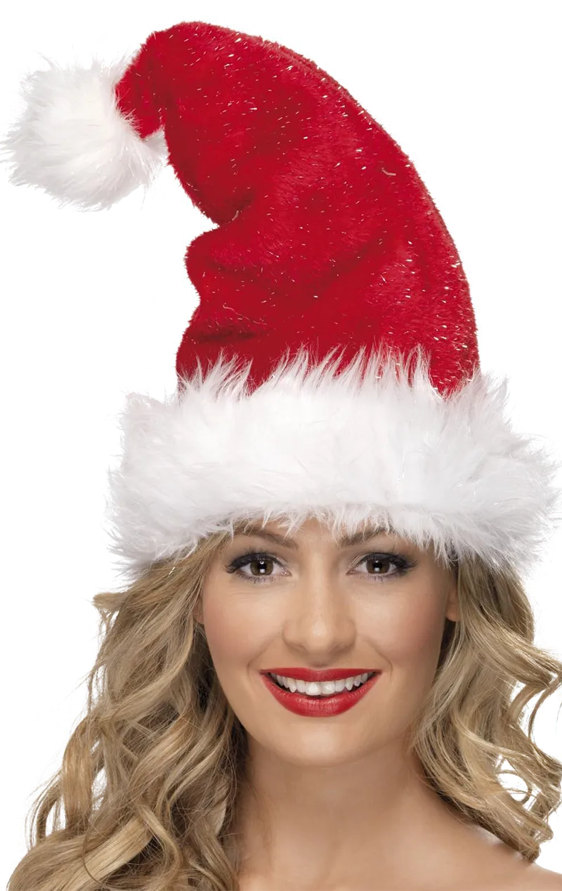 Adult Plush Santa Hat Accessory