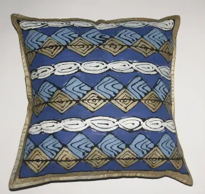 African Pillow Geometric Diamond Pattern 19" X 19"