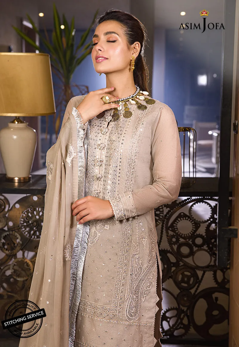 AJCK-12 | Asim Jofa Chikankari Eid Collection 2022 |  Unstitched Embroidered Lawn Suit