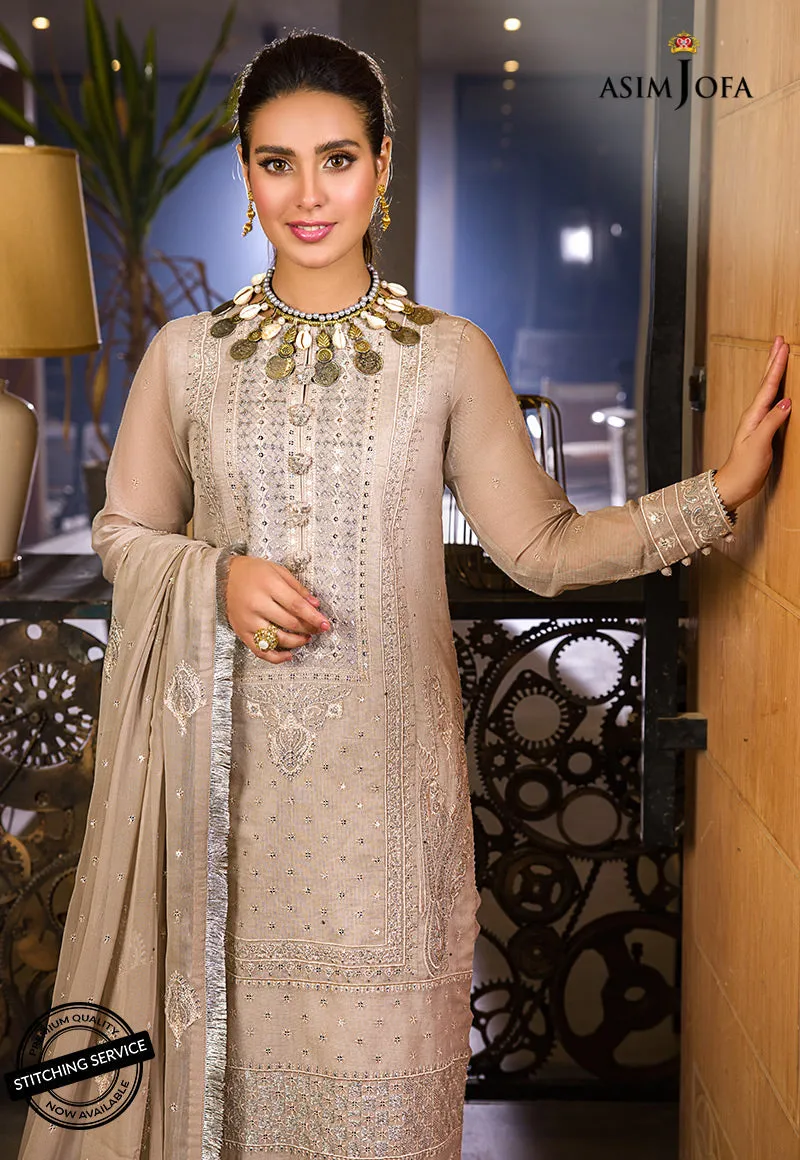 AJCK-12 | Asim Jofa Chikankari Eid Collection 2022 |  Unstitched Embroidered Lawn Suit