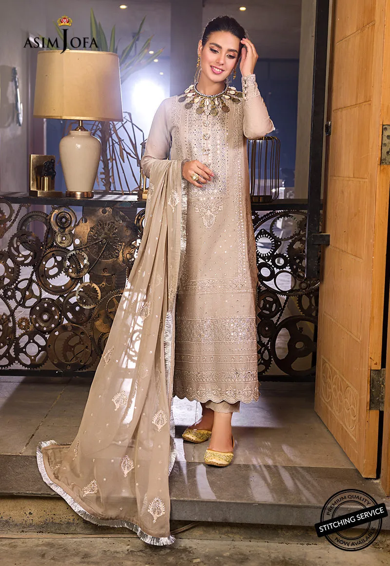 AJCK-12 | Asim Jofa Chikankari Eid Collection 2022 |  Unstitched Embroidered Lawn Suit