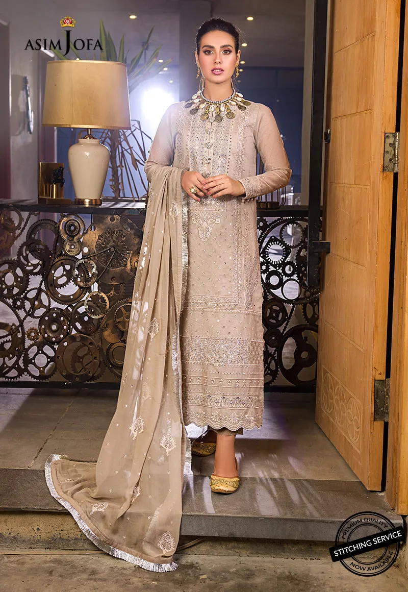 AJCK-12 | Asim Jofa Chikankari Eid Collection 2022 |  Unstitched Embroidered Lawn Suit