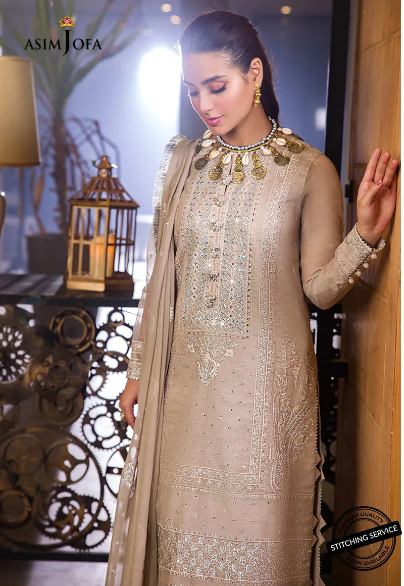 AJCK-12 | Asim Jofa Chikankari Eid Collection 2022 |  Unstitched Embroidered Lawn Suit