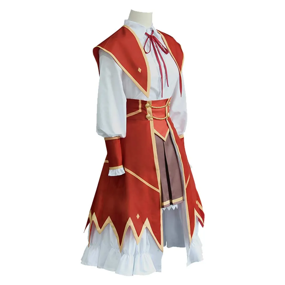 Akuyaku Reijou Level 99: Watashi Wa Ura-Boss Desu Ga Maou Dewa Arimasen Yumiella Dolkness Red Dress Cosplay Costume Outfits