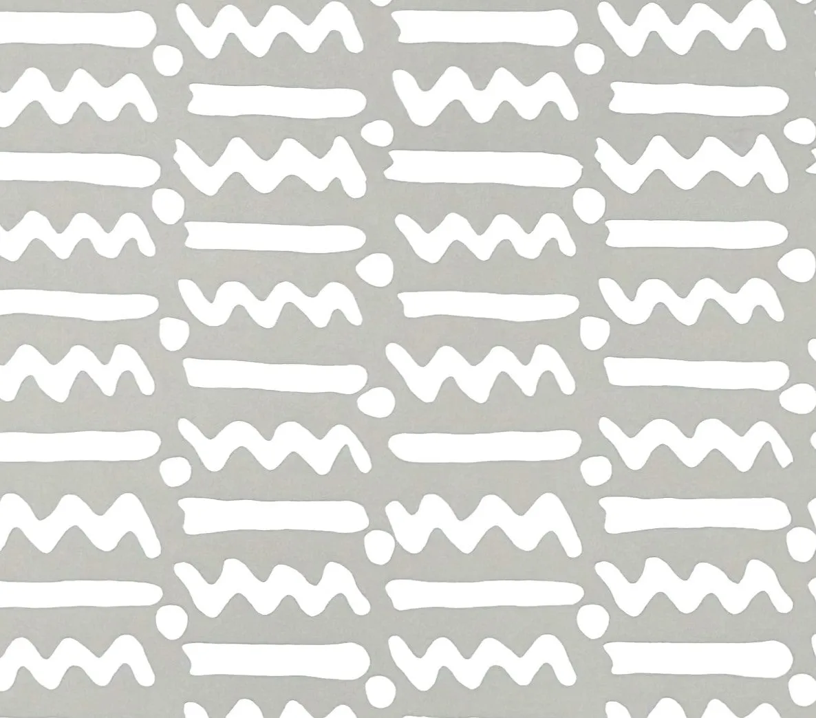 Alan Campbell Wallpaper: Jaybee Reverse - Custom Light Gray on White Paper (FIVE YARD MINIMUM)