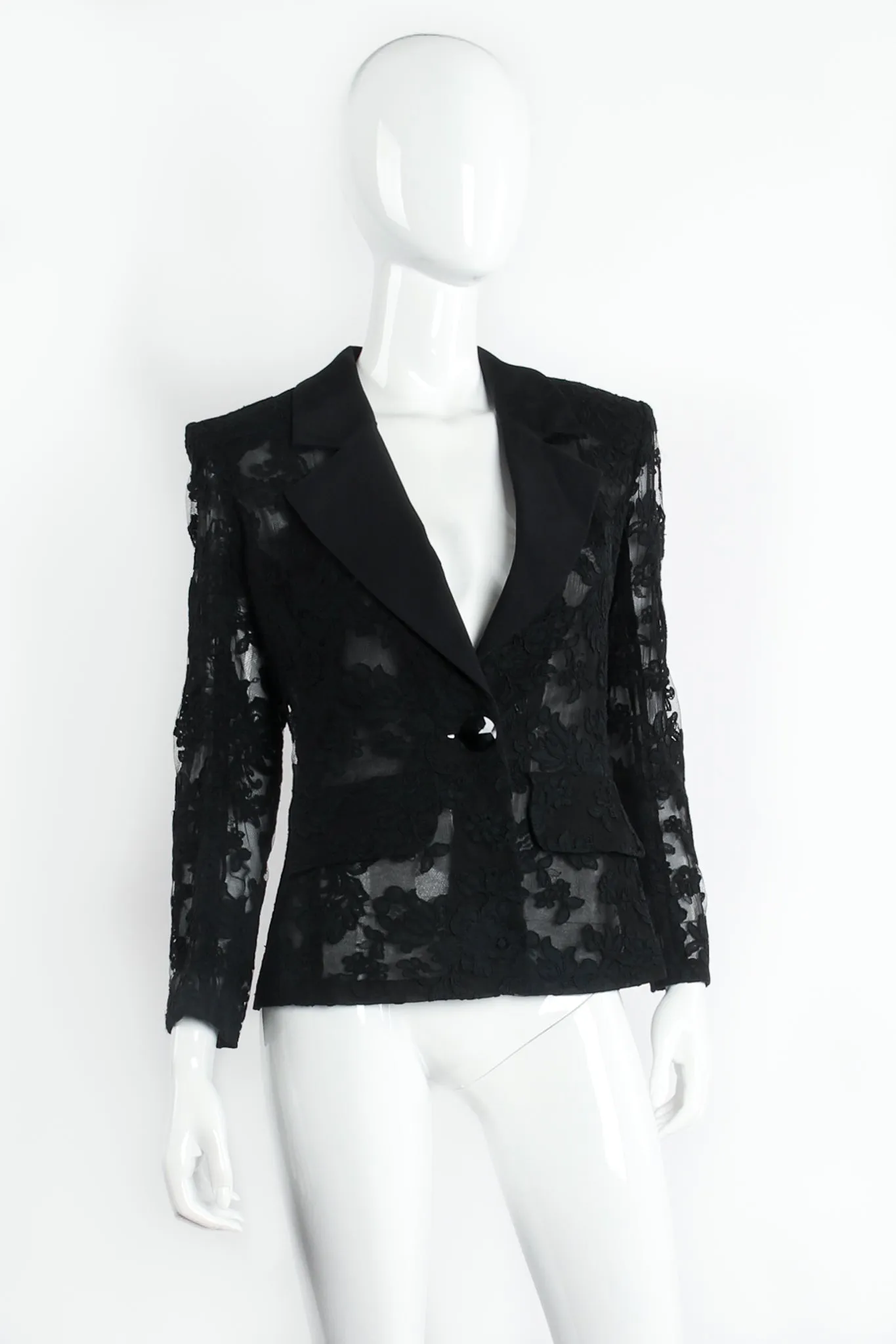 Alençon Lace Tuxedo Jacket