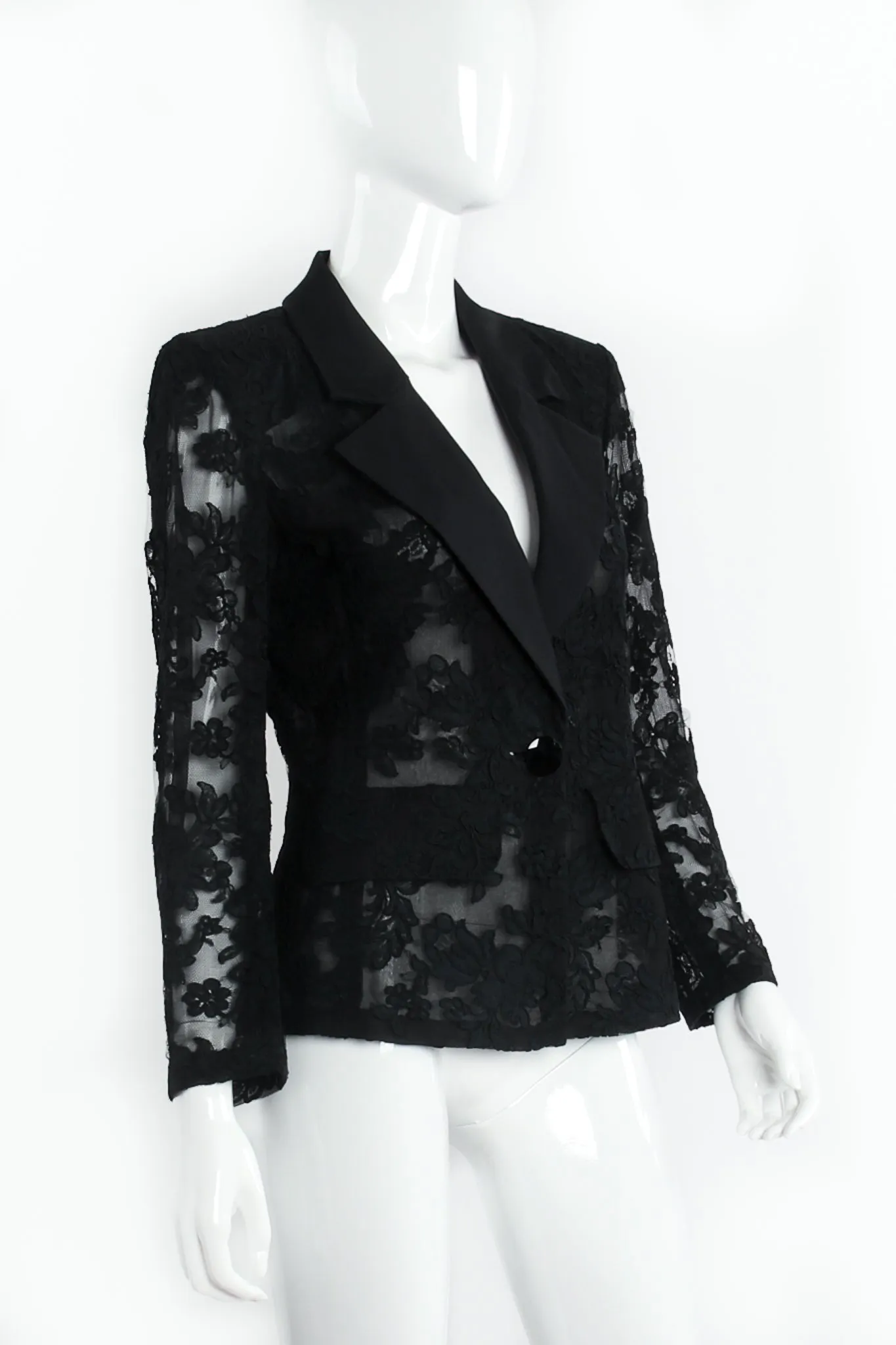 Alençon Lace Tuxedo Jacket
