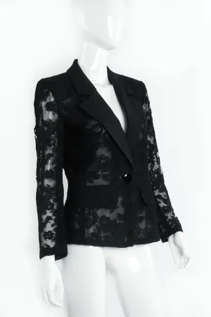 Alençon Lace Tuxedo Jacket