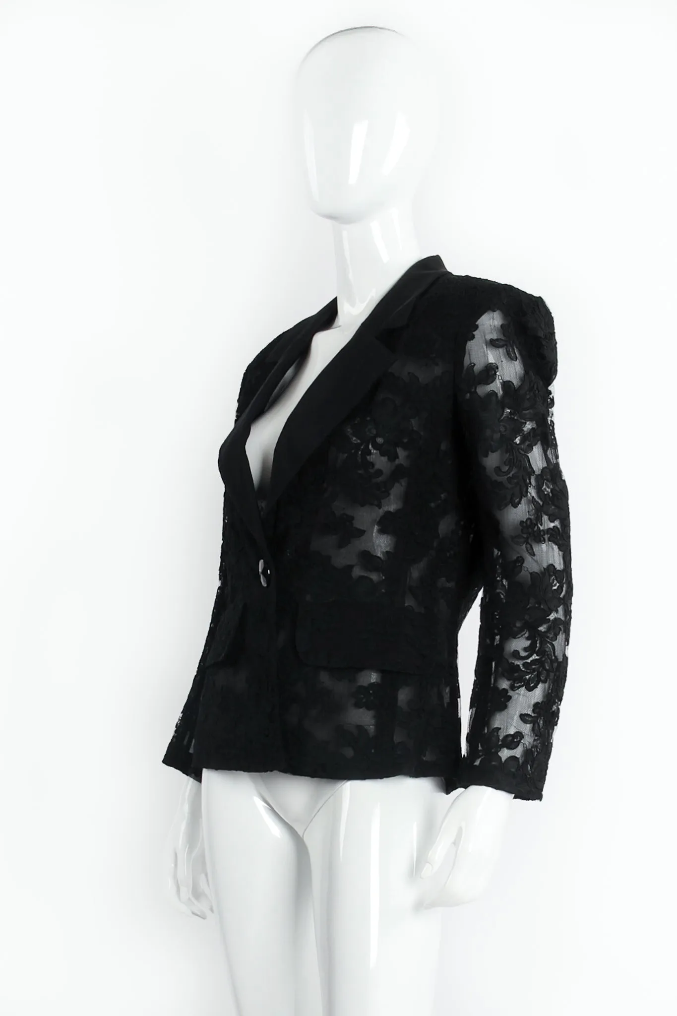 Alençon Lace Tuxedo Jacket