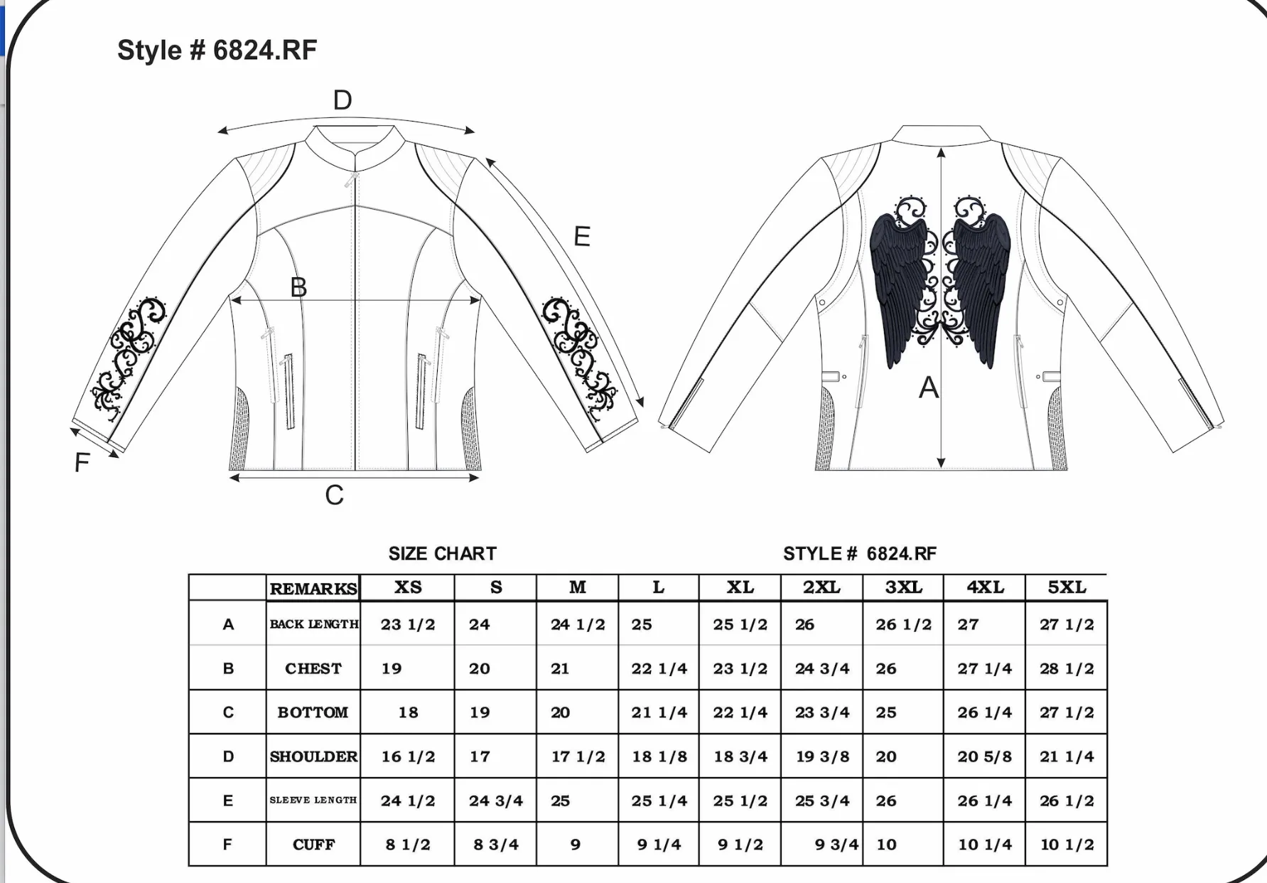 ANGEL WING LEATHER JACKET