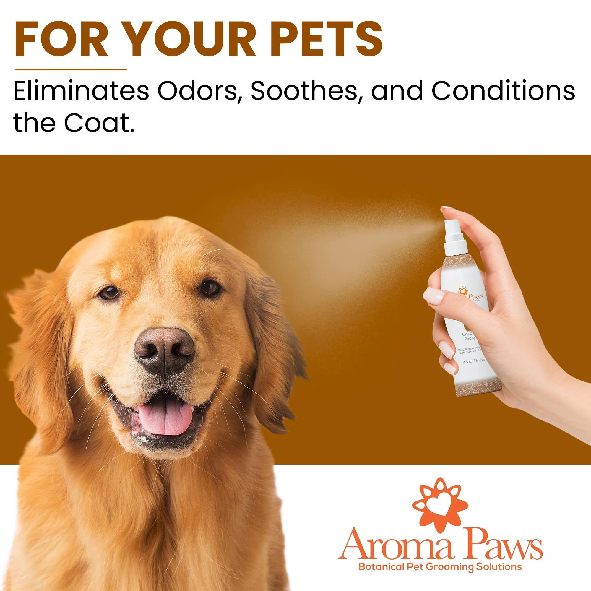 Aroma Paws - 4.5 Oz Repellent and Dog Coat Spray Collection