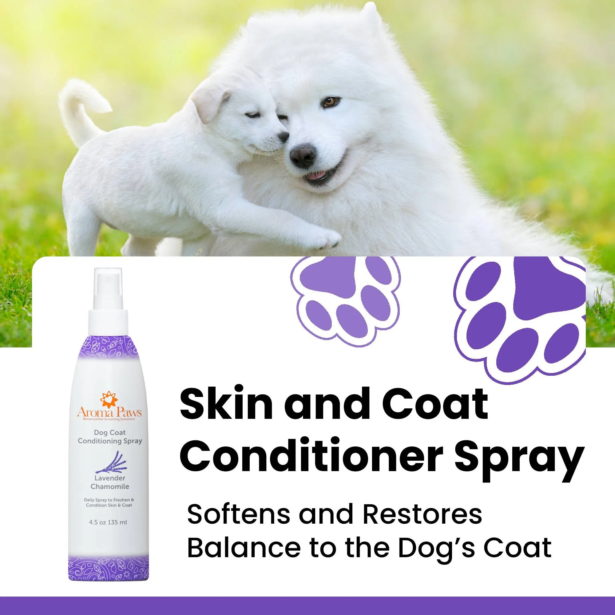 Aroma Paws - 4.5 Oz Repellent and Dog Coat Spray Collection