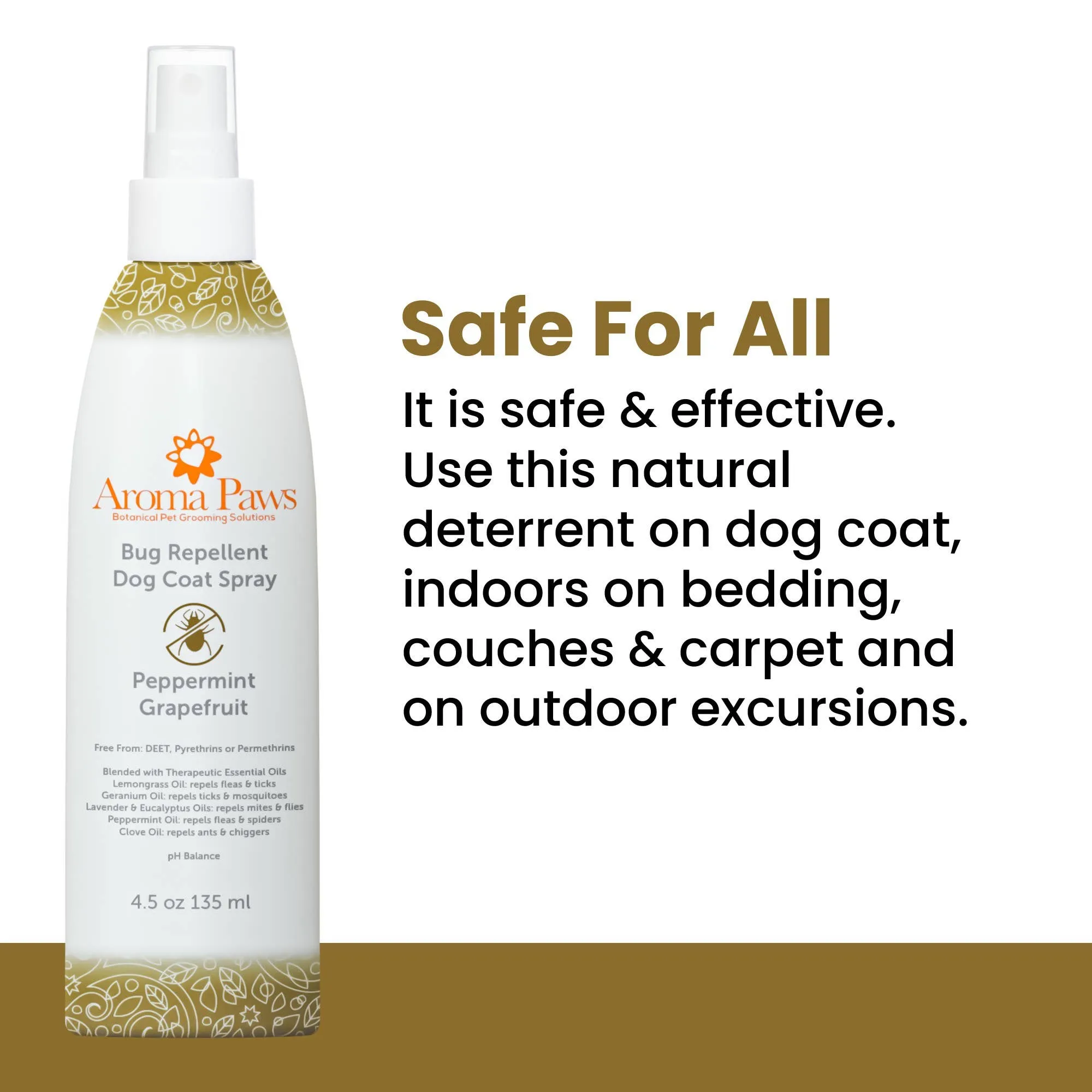 Aroma Paws - 4.5 Oz Repellent and Dog Coat Spray Collection
