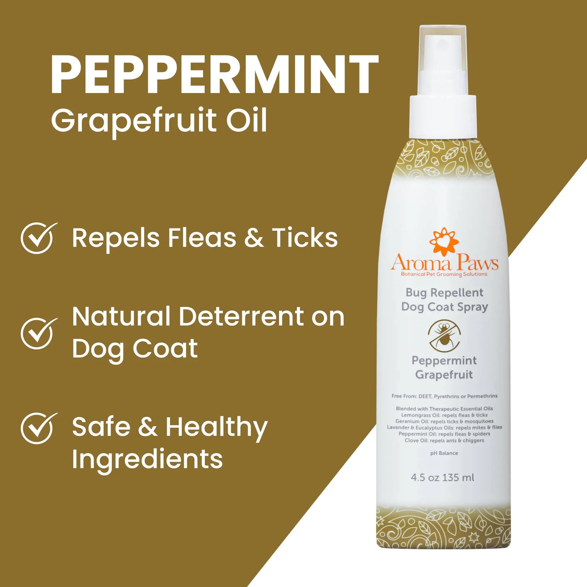 Aroma Paws - 4.5 Oz Repellent and Dog Coat Spray Collection