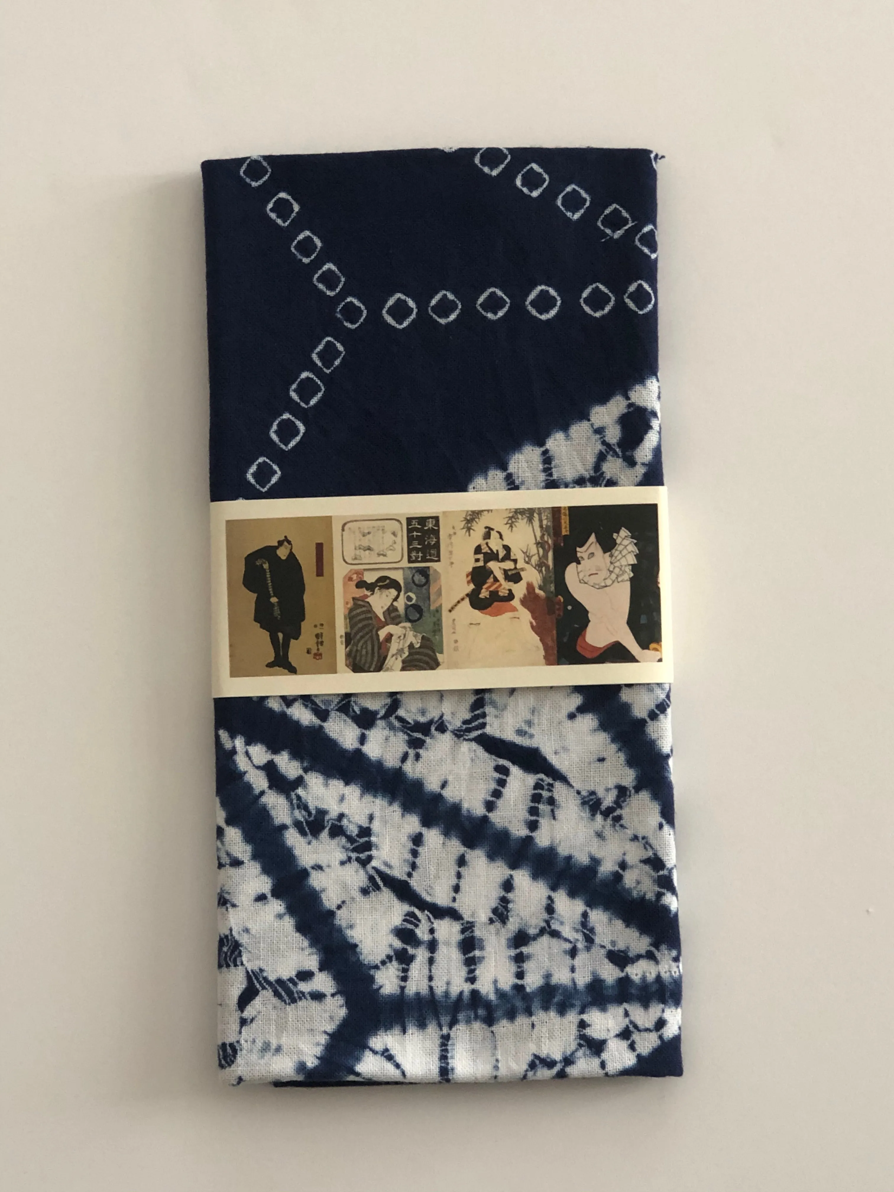Asa-no-Ha Makiage and Tsukidashi Shibori Tenugui