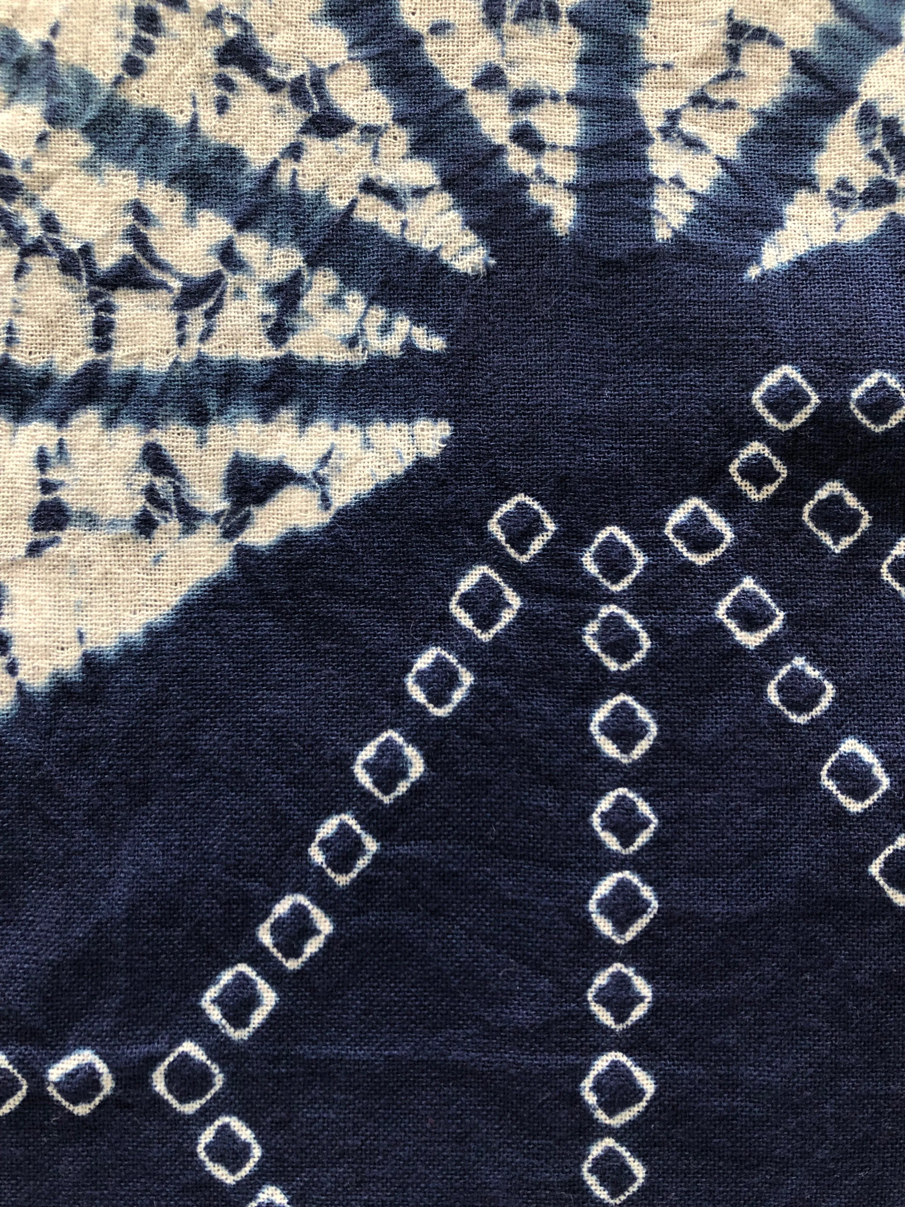 Asa-no-Ha Makiage and Tsukidashi Shibori Tenugui
