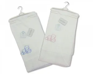 Baby Knitted Hanger Shawl with Embroidery -295