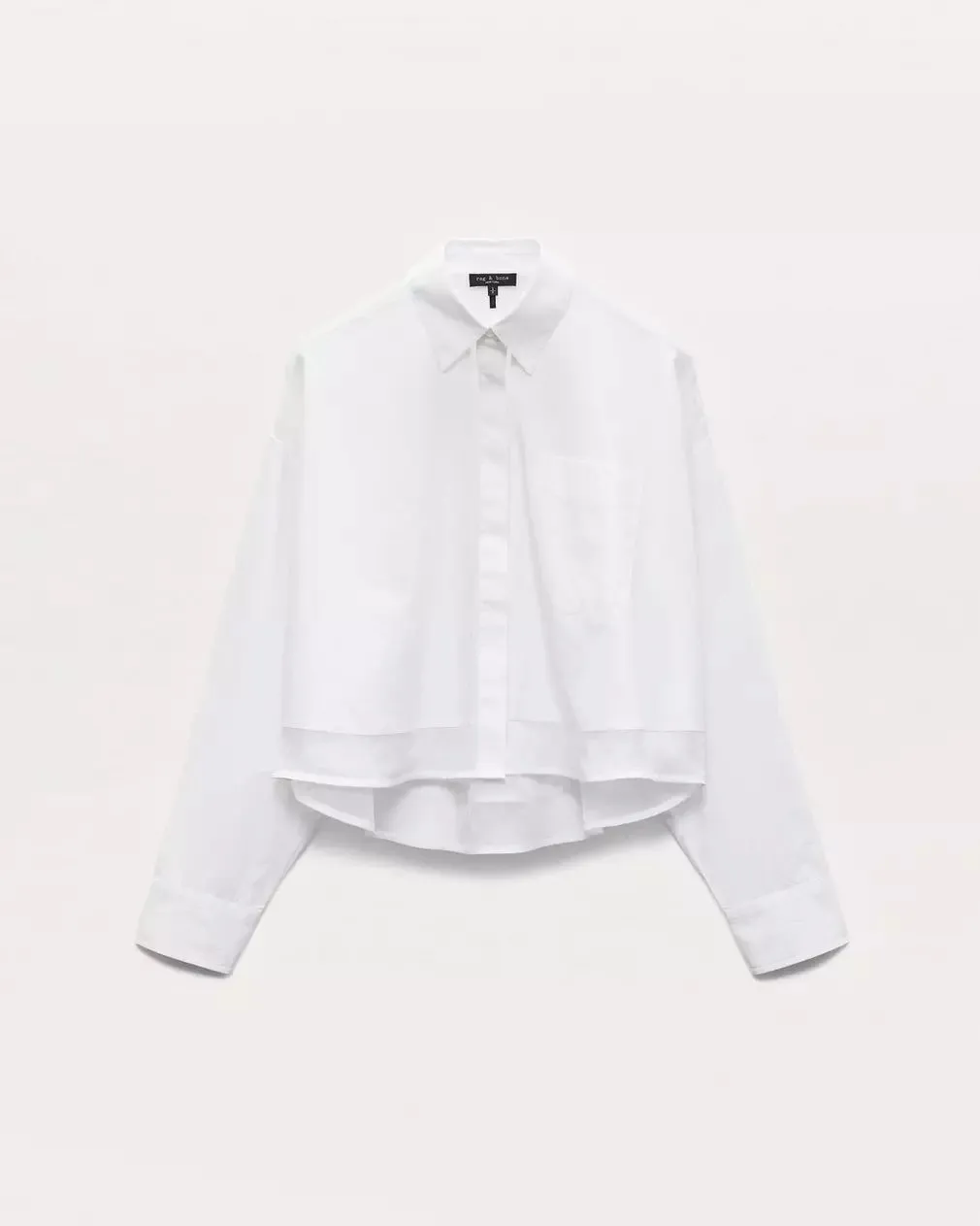 Beatrice Cropped Poplin-Organza Shirt