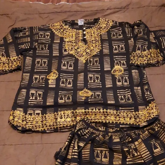 Beautiful African print skirt set