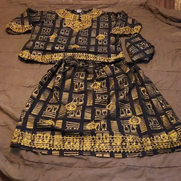 Beautiful African print skirt set