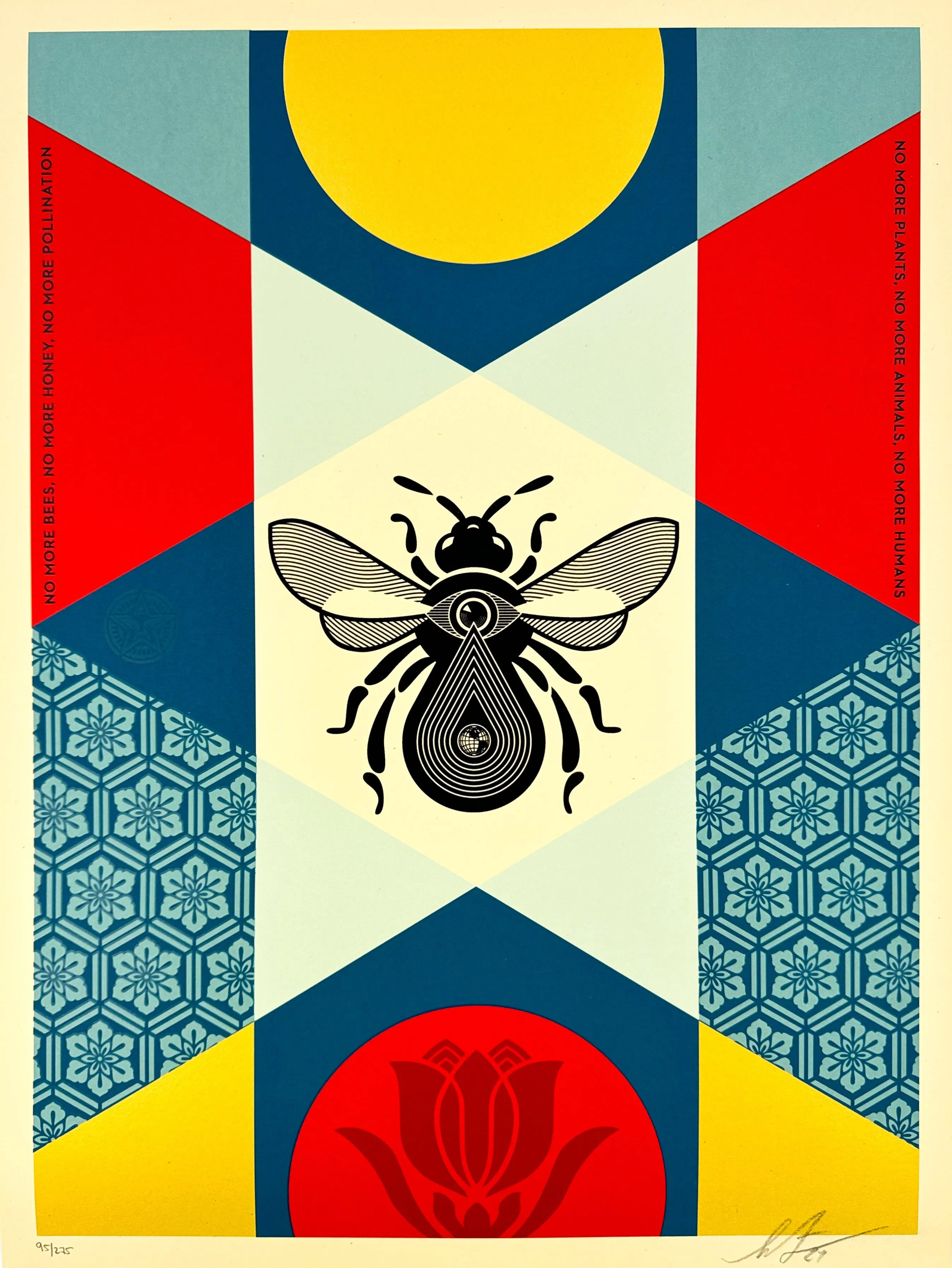 Bee Geometric (Red)