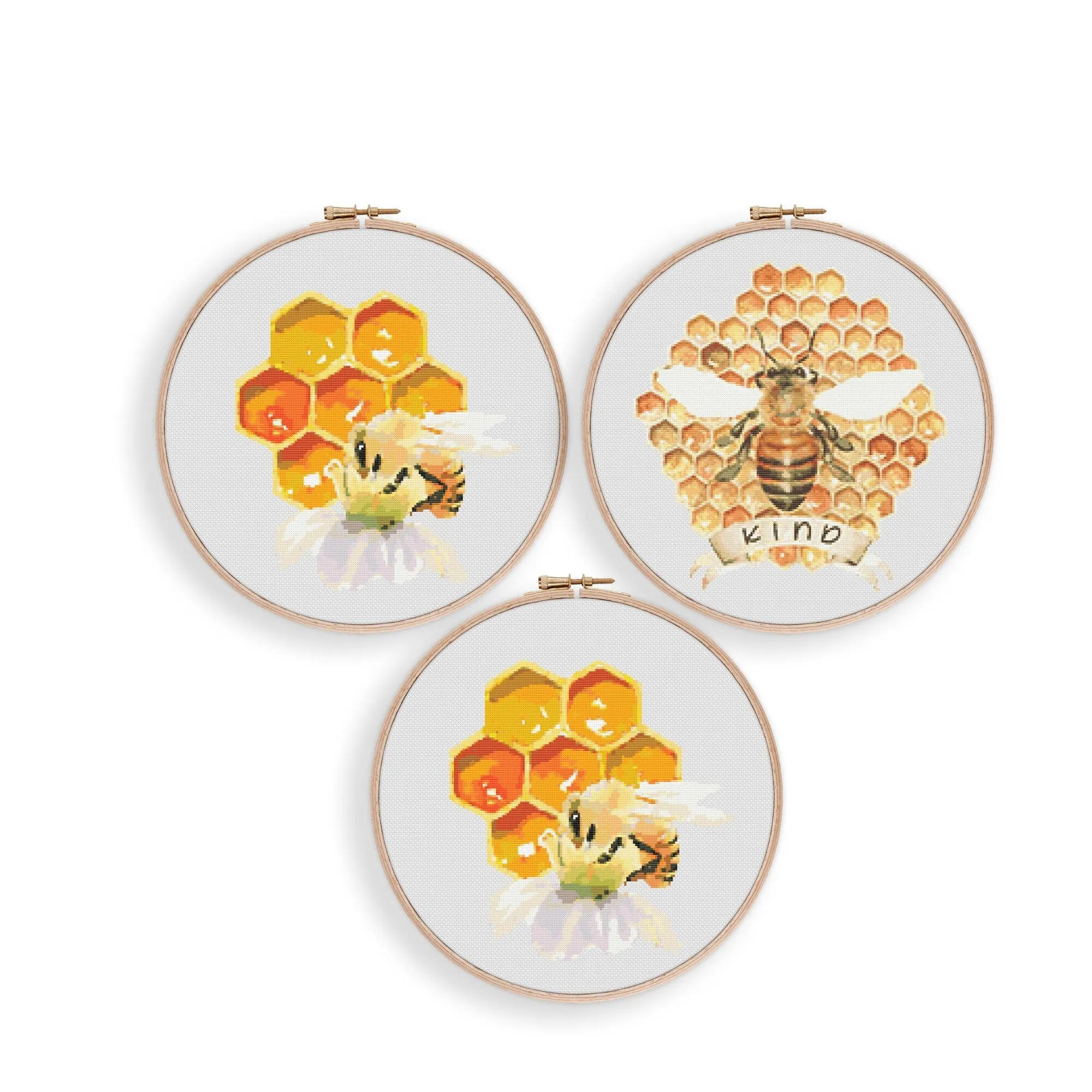 Bee Set Cross Stitch Patterns
