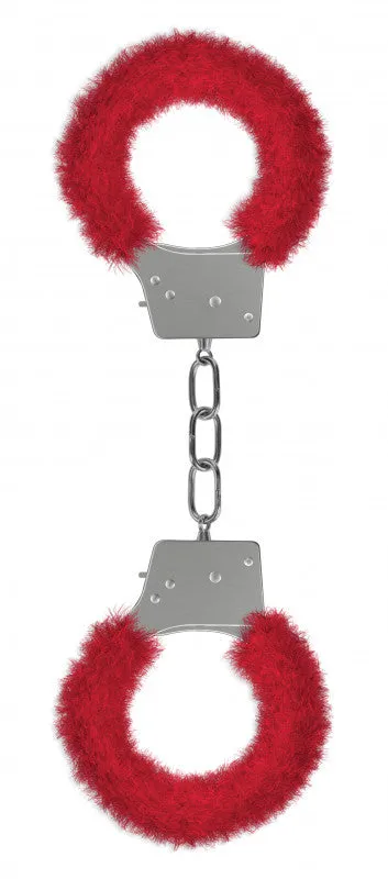 Beginner's Furry Handcuffs - Red