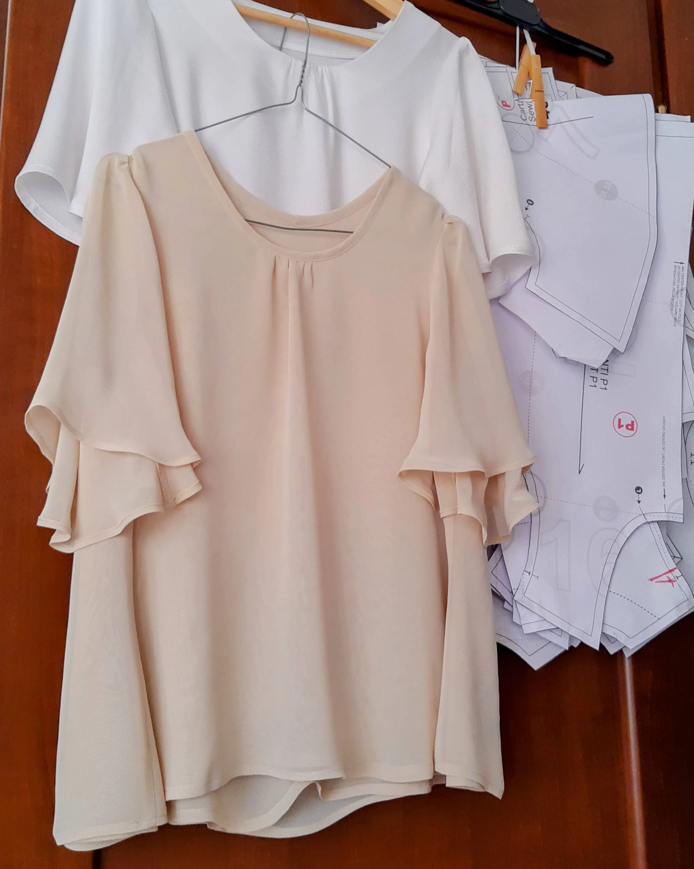Bell Sleeve Blouse Sewing Pattern N.97