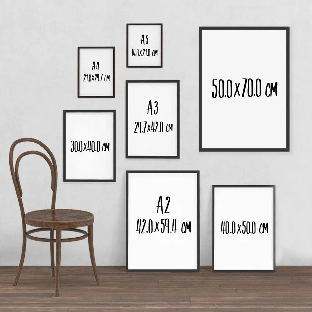 Black And White Sloth Cute Wall Art