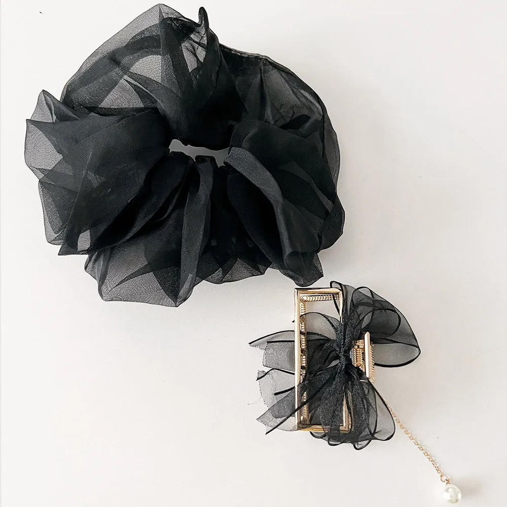 Black Out Sheer Srunchie