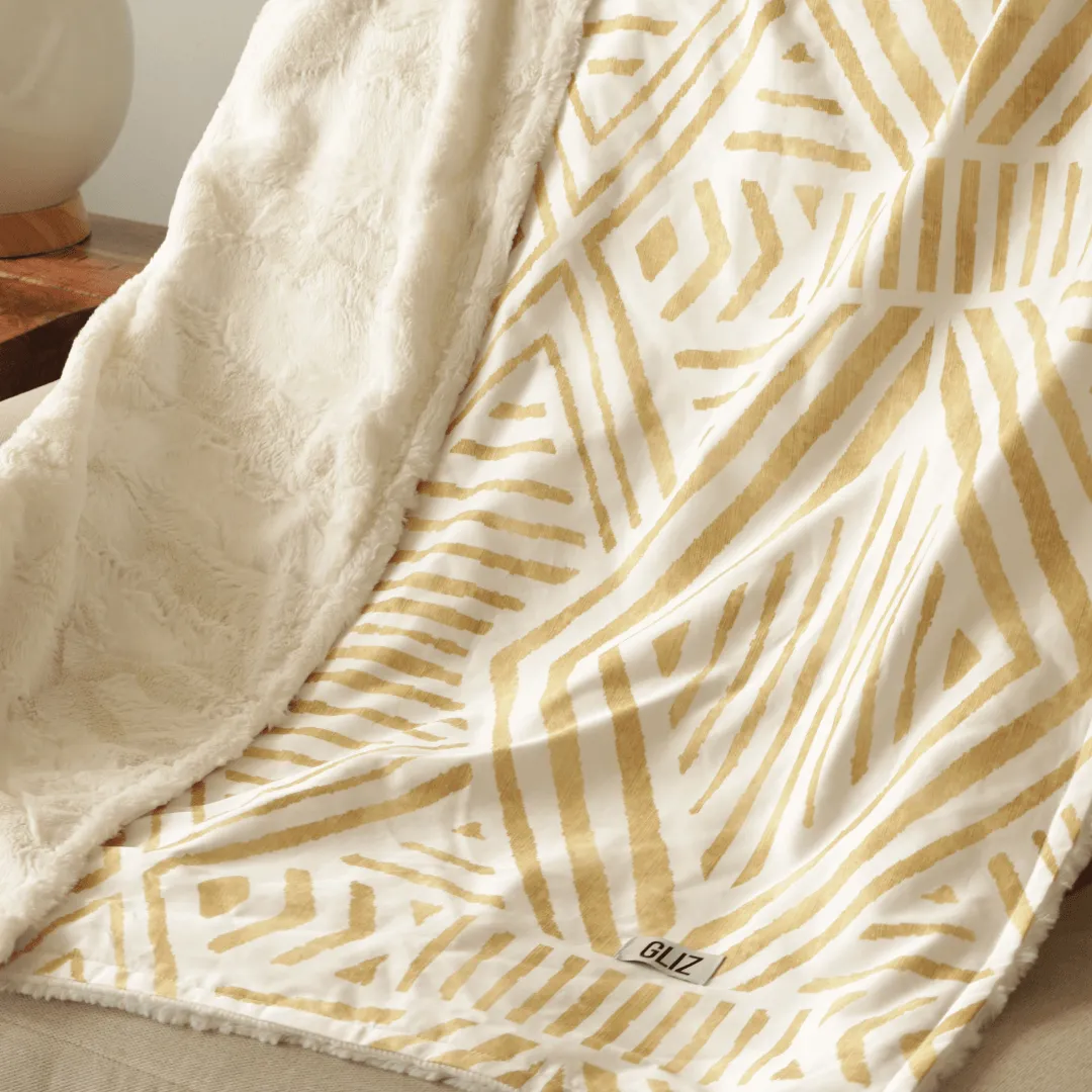 Blankets - Tribal Geometric Gold