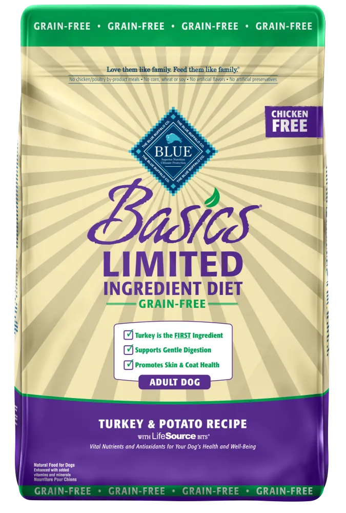 Blue Buffalo Basics Grain Free Adult Turkey and Potato Dry Dog Food