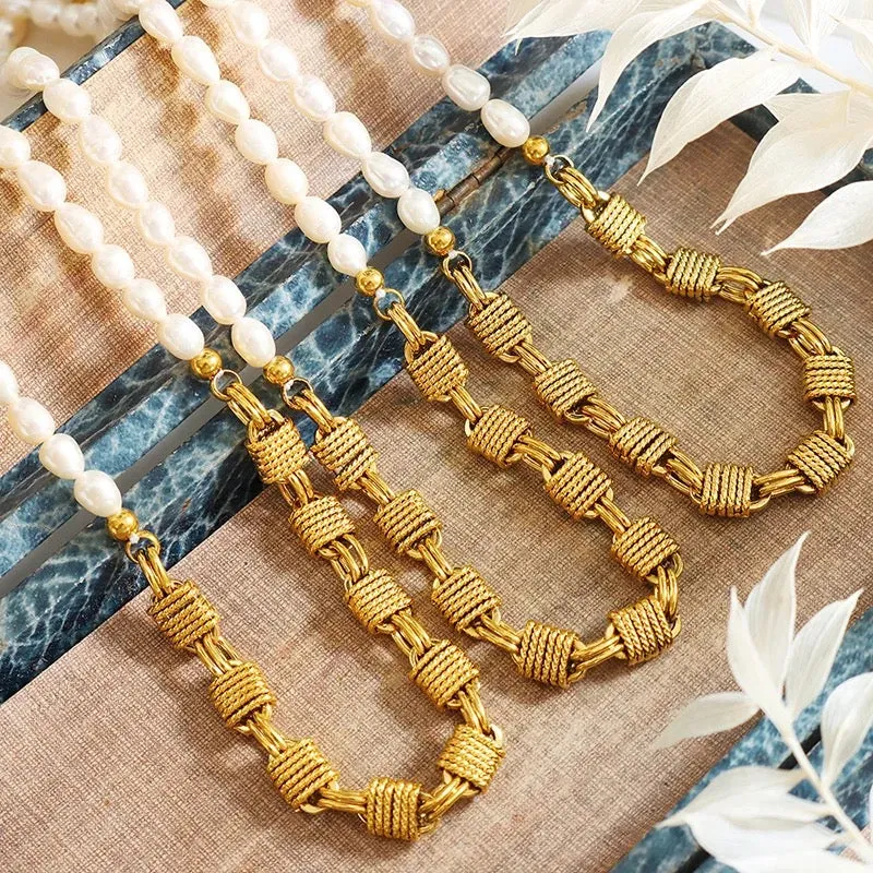 Boho & Mala Freshwater Pearl Necklace