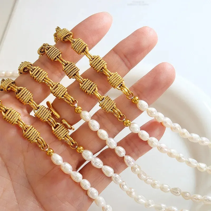 Boho & Mala Freshwater Pearl Necklace