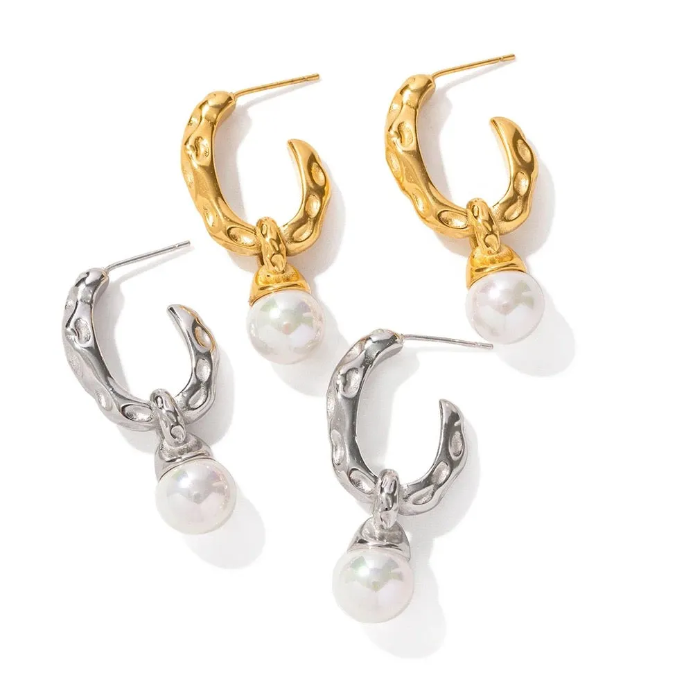 Boho & Mala Stainless Steel Hoop Earrings