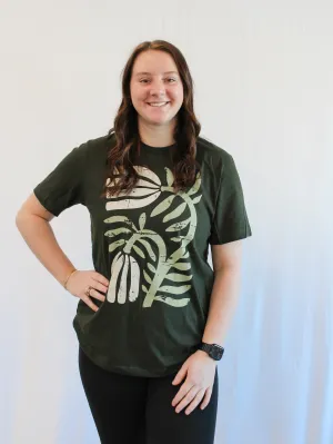 BOHO FLORAL ABSTRACT GRAPHIC TEE
