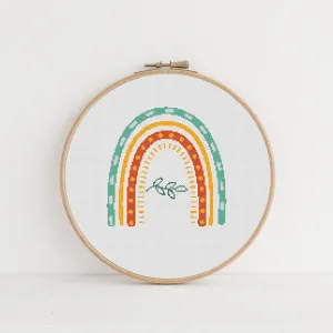 Boho Letter A Cross Stitch Pattern #740