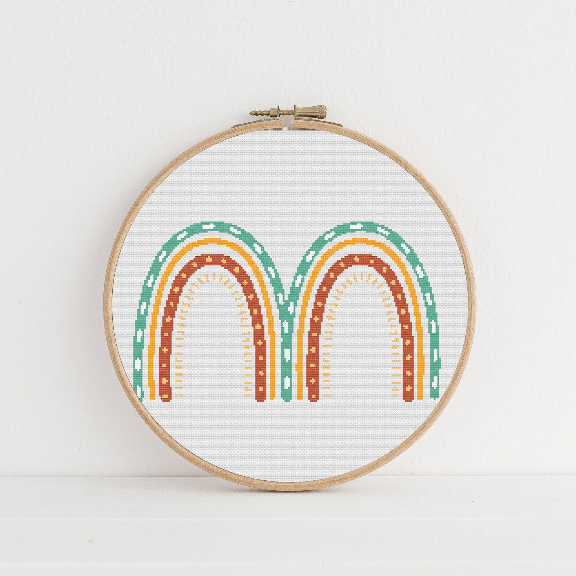 Boho Letter M Cross Stitch Pattern #755