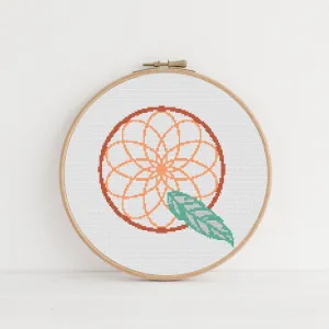 Boho Letter Q Cross Stitch Pattern #759