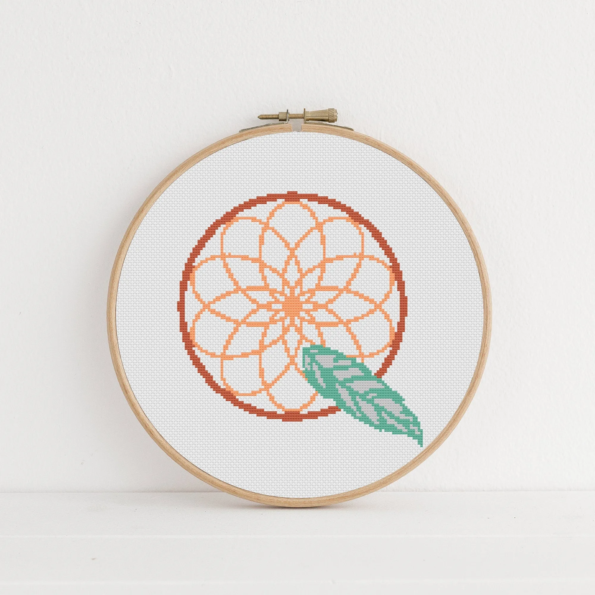 Boho Letter Q Cross Stitch Pattern #759