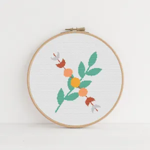 Boho Letter X Cross Stitch Pattern #765
